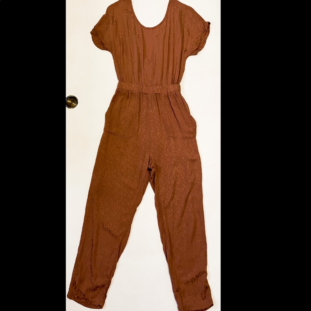 Mauve colored jumpsuit from Vici